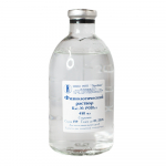 Физиологический раствор, рН 5,0–7,5, 450 мл, ПанЭко