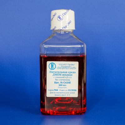 DMEM medium, without glutamine, glucose content 4.5 g/l, with Na pyruvate